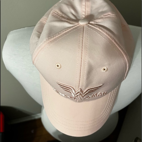 NWOT Wonder Woman, Light pink, six flags, Ball Cap. - Picture 9 of 10